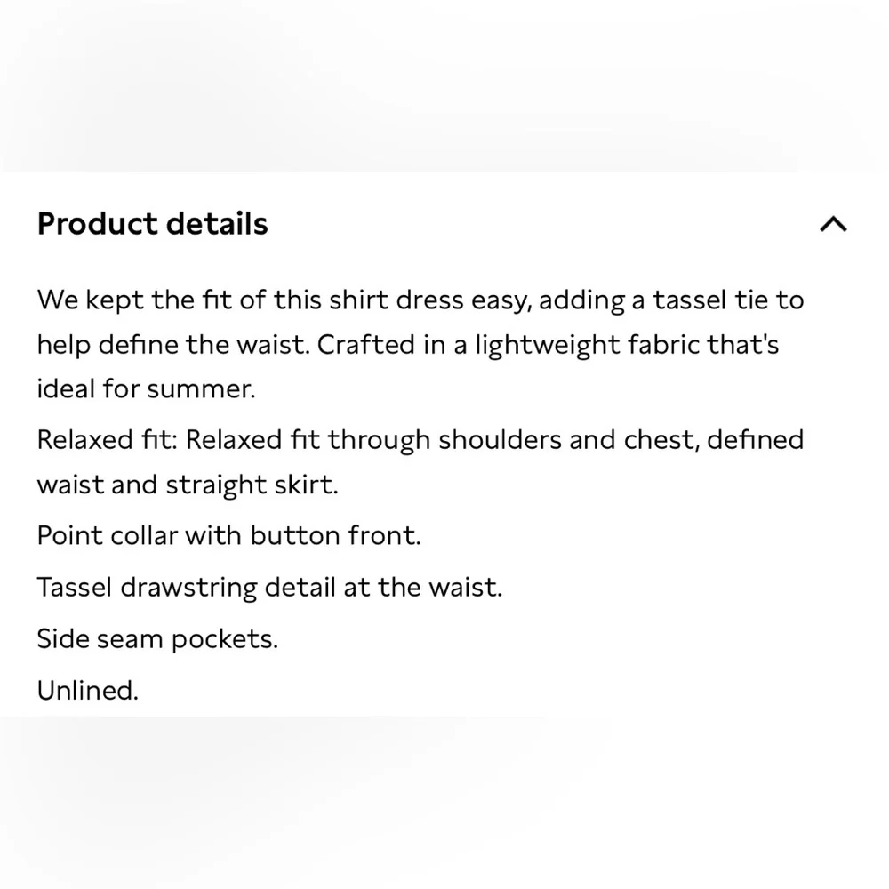 NWT Banana Republic Long Sleeve “Gauze Shirt Dress” (#743525), Espresso, Small - Picture 9 of 12